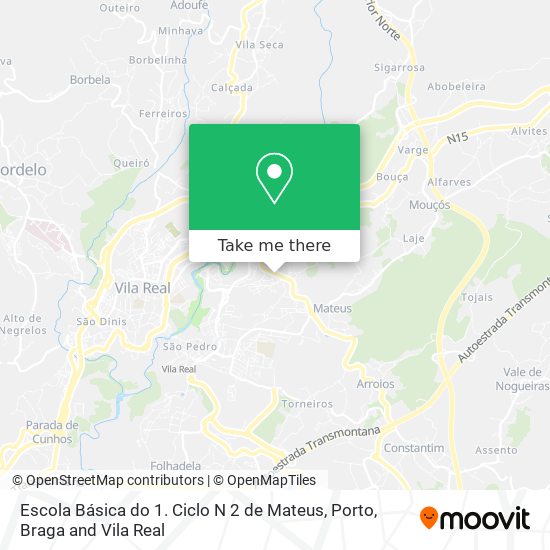 Escola Básica do 1. Ciclo N 2 de Mateus map