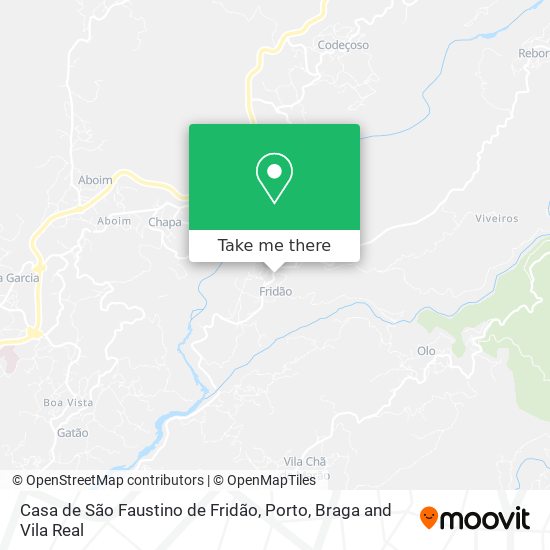 Casa de São Faustino de Fridão map