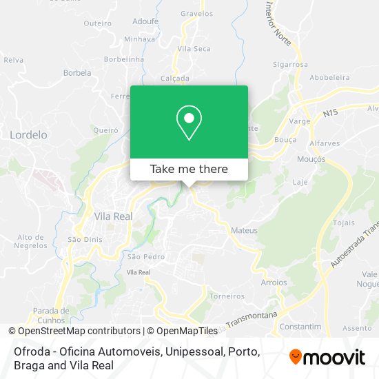 Ofroda - Oficina Automoveis, Unipessoal mapa