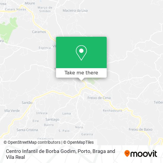 Centro Infantil de Borba Godim map