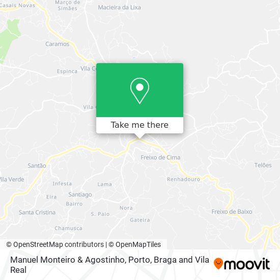 Manuel Monteiro & Agostinho map