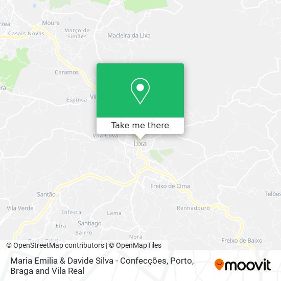 Maria Emilia & Davide Silva - Confecções map