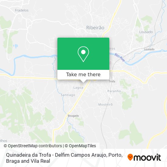 Quinadeira da Trofa - Delfim Campos Araujo map