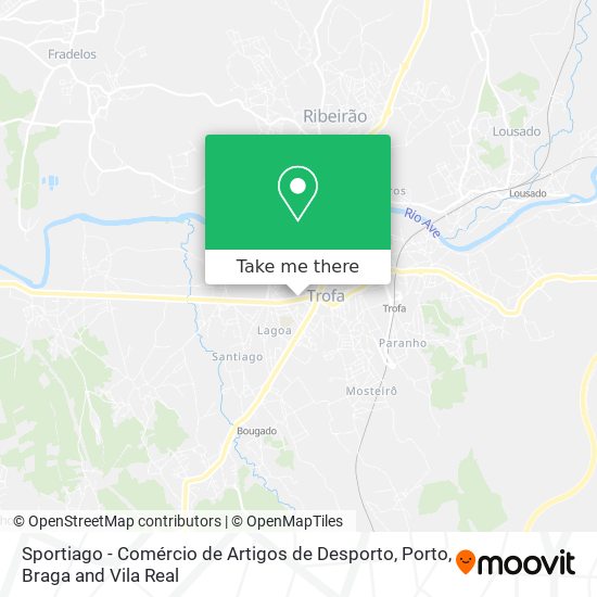 Sportiago - Comércio de Artigos de Desporto map