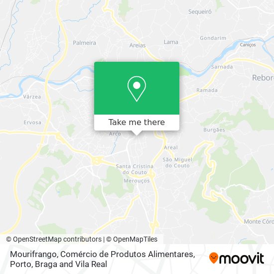 Mourifrango, Comércio de Produtos Alimentares map