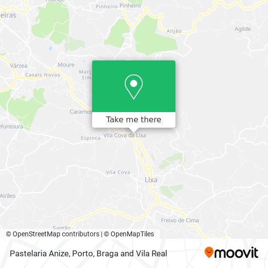 Pastelaria Anize mapa