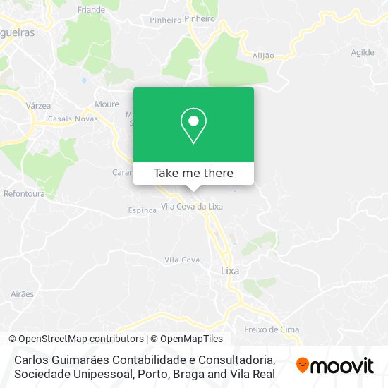 Carlos Guimarães Contabilidade e Consultadoria, Sociedade Unipessoal map