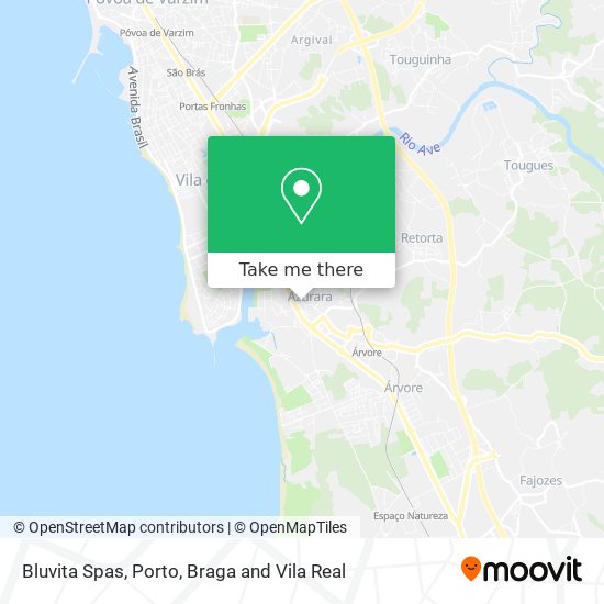 Bluvita Spas map