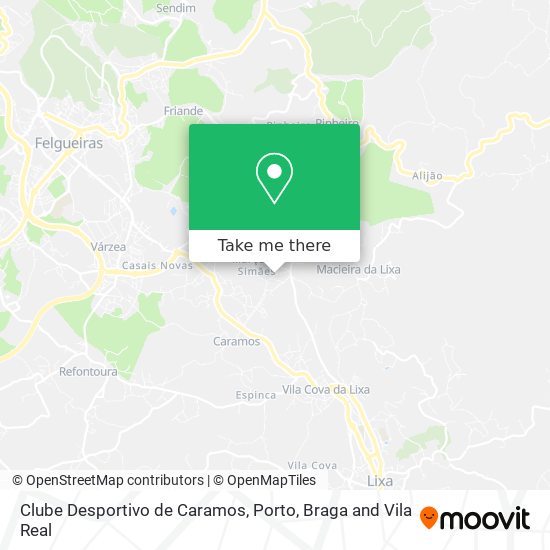 Clube Desportivo de Caramos map