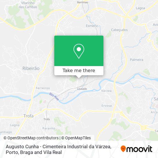 Augusto Cunha - Cimenteira Industrial da Várzea map