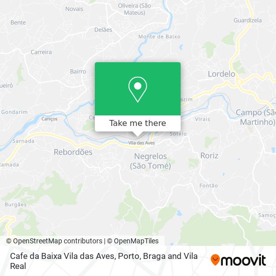 Cafe da Baixa Vila das Aves map