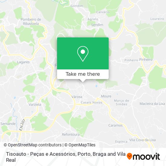 Tisoauto - Peças e Acessórios mapa