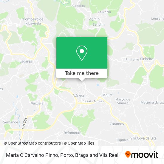 Maria C Carvalho Pinho map