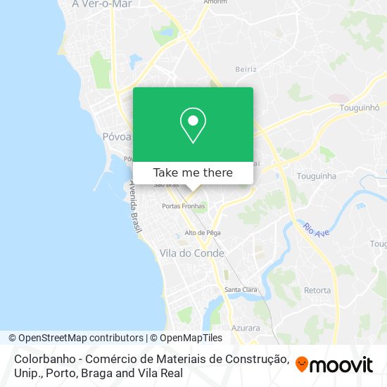 Colorbanho - Comércio de Materiais de Construção, Unip. map