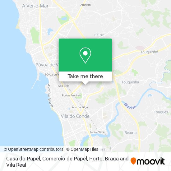 Casa do Papel, Comércio de Papel map