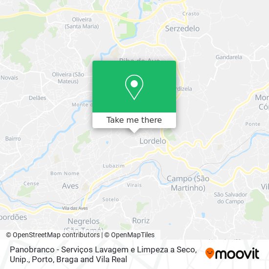 Panobranco - Serviços Lavagem e Limpeza a Seco, Unip. map