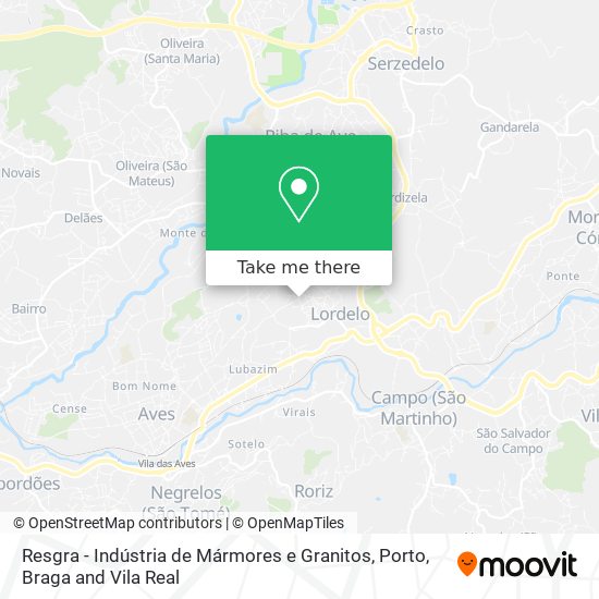 Resgra - Indústria de Mármores e Granitos map