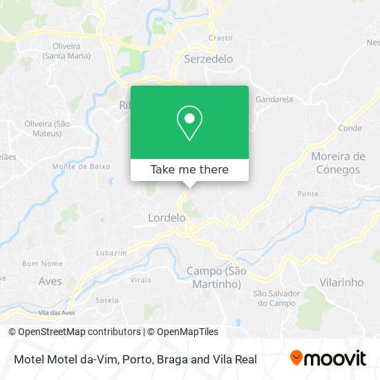 Motel Motel da-Vim map