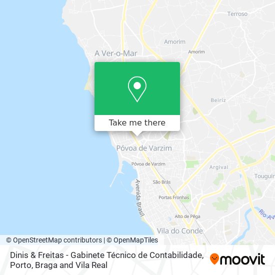 Dinis & Freitas - Gabinete Técnico de Contabilidade map