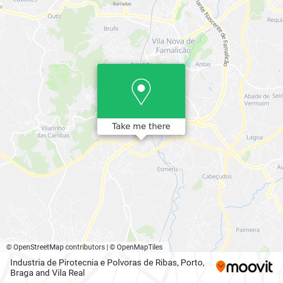 Industria de Pirotecnia e Polvoras de Ribas map