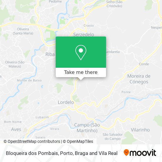 Bloqueira dos Pombais map