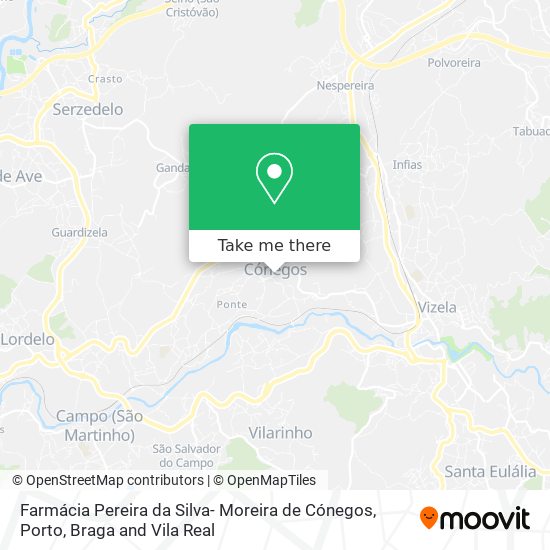 Farmácia Pereira da Silva- Moreira de Cónegos map