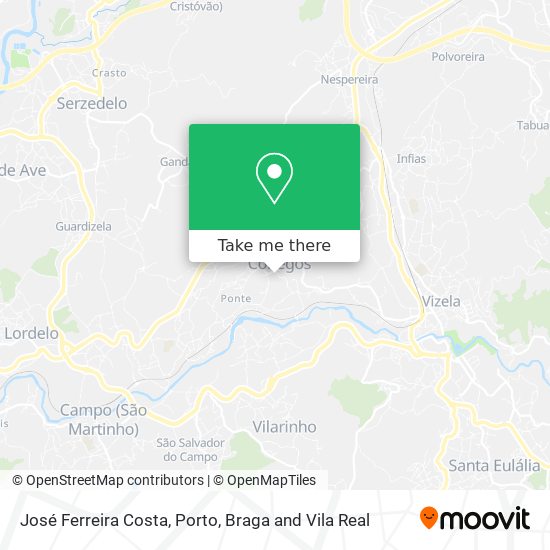 José Ferreira Costa mapa