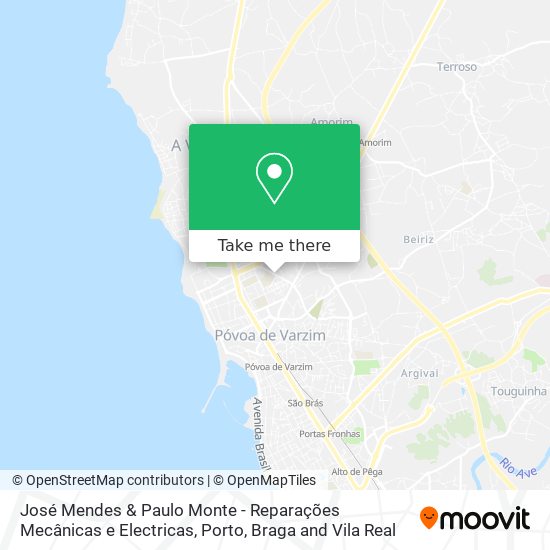 José Mendes & Paulo Monte - Reparações Mecânicas e Electricas mapa