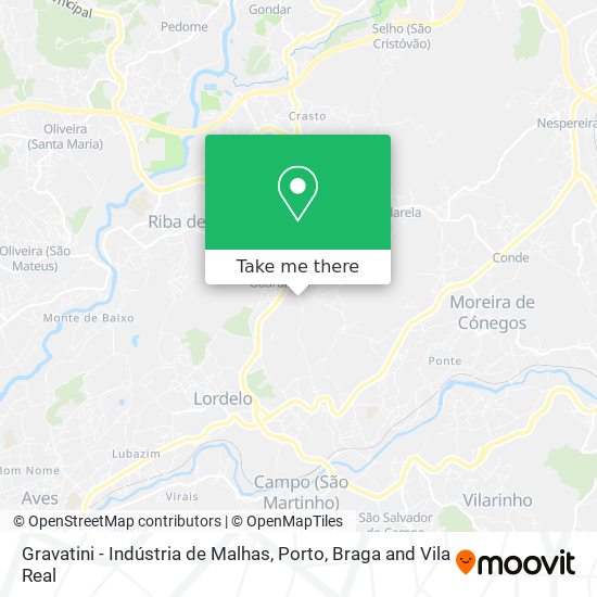 Gravatini - Indústria de Malhas map