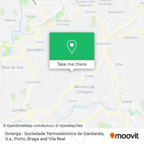 Soterga - Sociedade Termoelectrica de Gandarela, S.a. mapa
