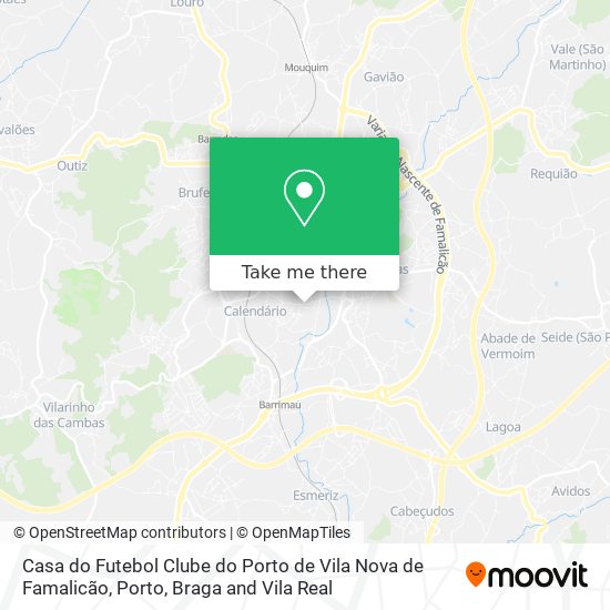 Casa do Futebol Clube do Porto de Vila Nova de Famalicão map
