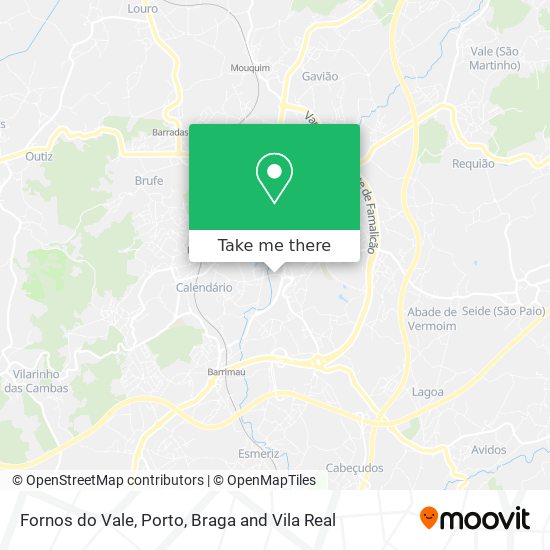 Fornos do Vale map