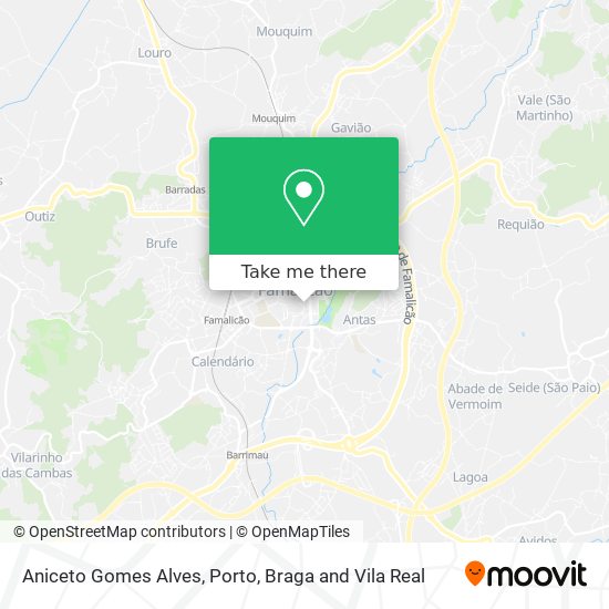 Aniceto Gomes Alves map