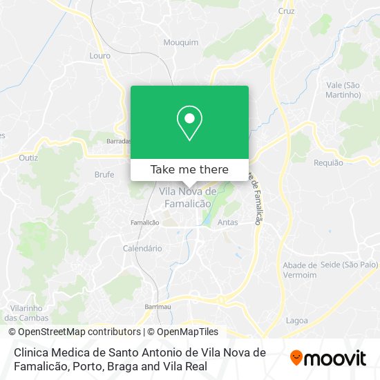 Clinica Medica de Santo Antonio de Vila Nova de Famalicão map