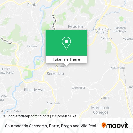 Churrascaria Serzedelo mapa