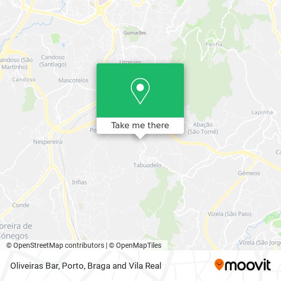 Oliveiras Bar map