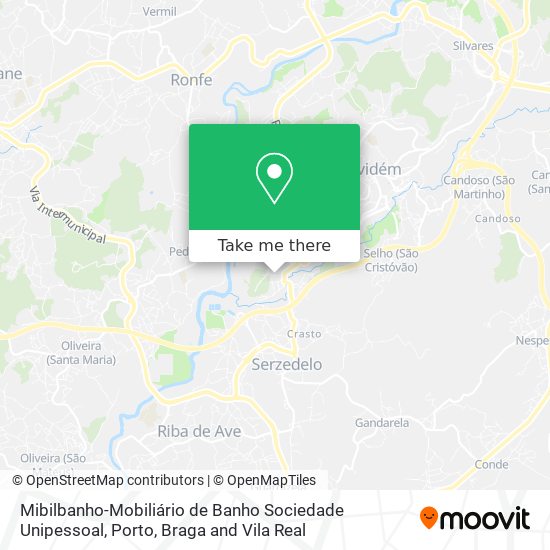 Mibilbanho-Mobiliário de Banho Sociedade Unipessoal mapa