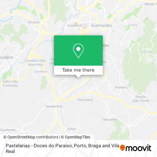 Pastelarias - Doces do Paraiso map