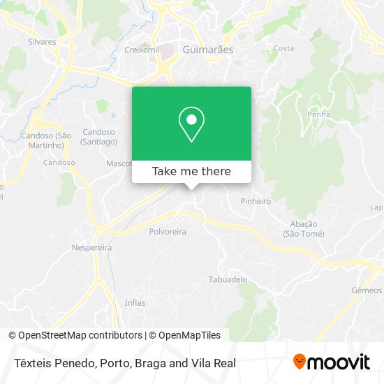 Têxteis Penedo mapa