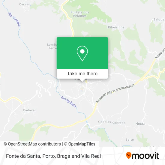 Fonte da Santa map