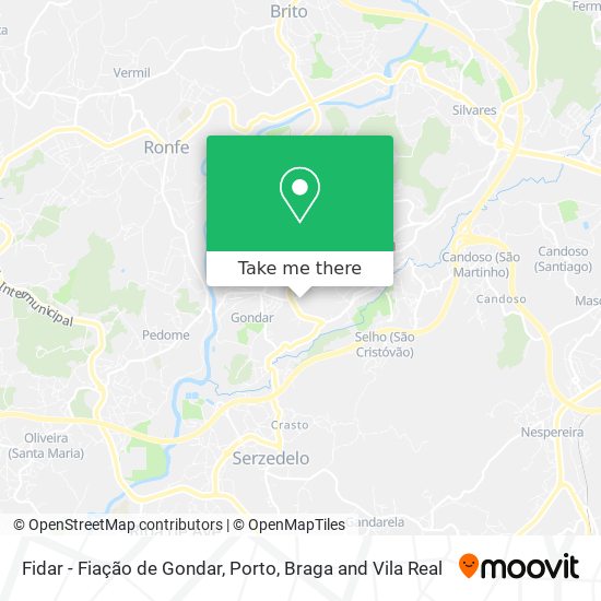 Fidar - Fiação de Gondar mapa
