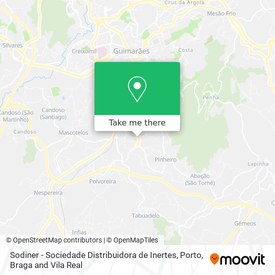 Sodiner - Sociedade Distribuidora de Inertes mapa