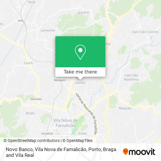 Novo Banco, Vila Nova de Famalicão mapa