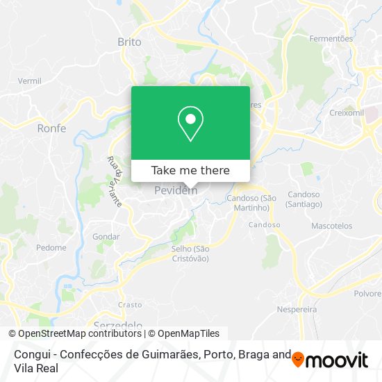 Congui - Confecções de Guimarães map