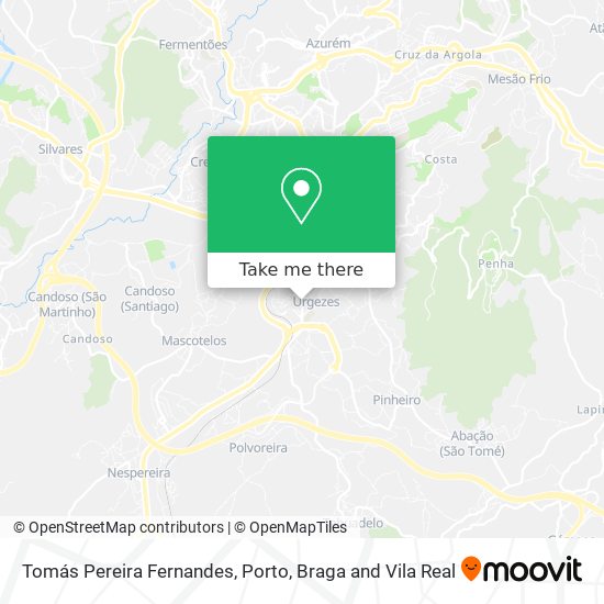 Tomás Pereira Fernandes mapa