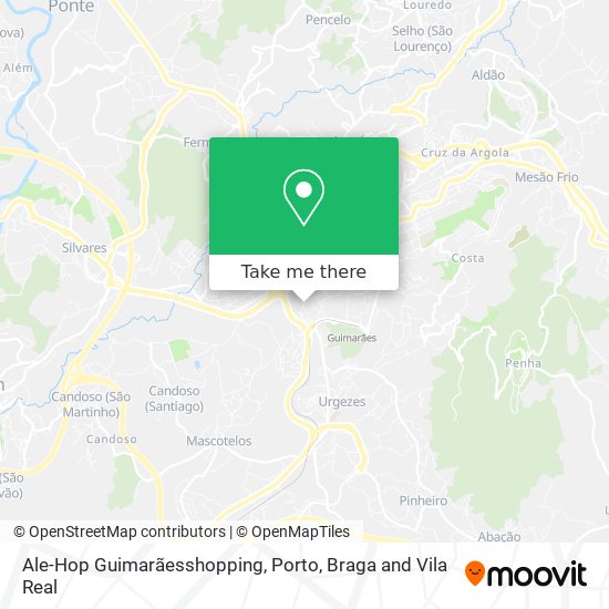 Ale-Hop Guimarãesshopping mapa