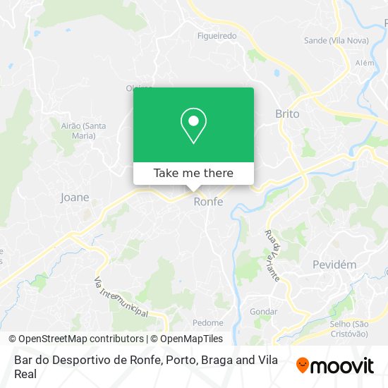 Bar do Desportivo de Ronfe map