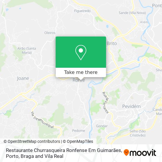 Restaurante Churrasqueira Ronfense Em Guimarães map