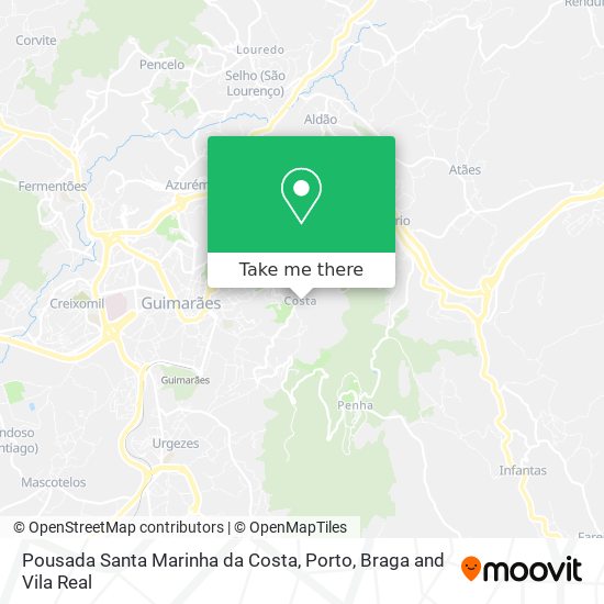 Pousada Santa Marinha da Costa mapa