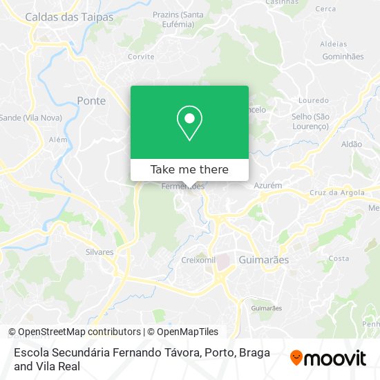 Escola Secundária Fernando Távora mapa